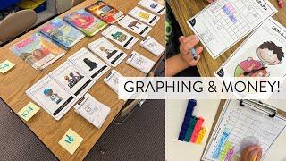 Teaching Graphing & Data in First Grade Literacy Curriculum Pilot & Teaching Money