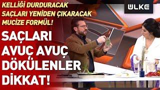 Saçları dökülenler dikkat Kelliği durduracak saçlarınızı yeniden çıkaracak mucize formül