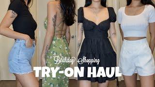 Birthday Shopping + Clothing Try On Haul