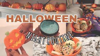 COZY HALLOWEENFALL NIGHT ROUTINE   Apple Cider Baking Clean With Me 