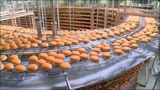 How McDonald Hamburger Buns are Made in 30 Seconds