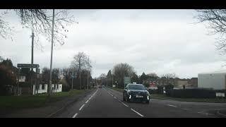 Driving around Daventry town Northamptonshire