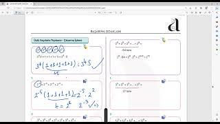 Temel Matematik-  Üslü İfadelerde Çok Büyük Sayıları Toplayıp Çıkarma