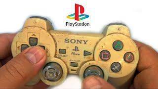 I restored extremely yellowed and very Dirty controller for my PSone - Playstation Restoration