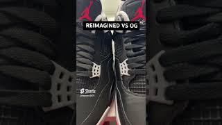 Jordan 4 Bred Reimagined VS OG