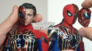 Hot Toys × Hasbro Iron Spider Suit Up Hatch Open Custom 핫토이×하스브로 아이언스파이더 슈트업 해치오픈 커스텀