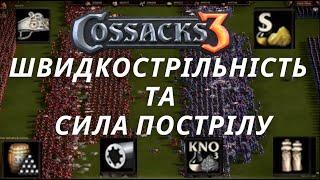 КОЗАКИ 3  ШВИДКОСТРІЛЬНІСТЬ І СИЛА ПОСТРІЛУ  РЕДАКТОР