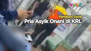 JIJIK Video Aksi Pria Mainkan Alat Vital di Kereta Rel Listrik