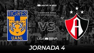 Resumen y Goles  Tigres vs Atlas  Liga BBVA MX  Apertura 2022 - Jornada 4