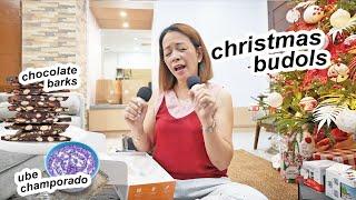 Home Vlog Christmas Budol Clothing Haul Quick Ube Champorado and Chocolate Barks