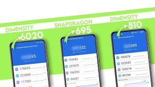 Dimensity 6020 Vs Snapdragon 695 Vs Dimensity 810  Antutu Benchmark & Specification