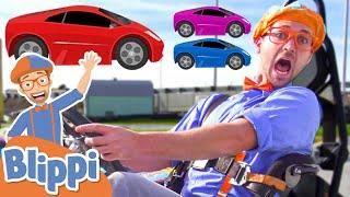 FAST CARS Song  BLIPPI Brand New Song  Educational Songs For Kids