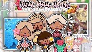 Fun Day Out with the Grandparents  *Voiced* Toca Boca Family Roleplay  ItzViolet