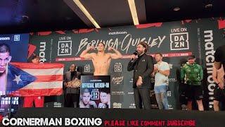 EDGAR BERLANGA VS JASON QUIGLEY WEIGH IN AHEAD OF MSG MAIN EVENT BOUT