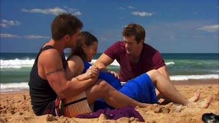 Home and Away 2014 Jess gives birth on the beach