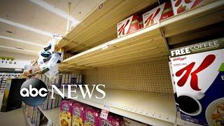 Americans seeing empty shelves at grocery stores