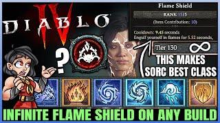 Diablo 4 - Sorcerer is BROKEN Now - How to Have INFINITE Flame Shield On EVERY Build - Best Guide