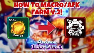 NEW How to AFK Farm Soul Society Purgatory With Just 1 unit For EnergyTier 6 In Anime Last Stand