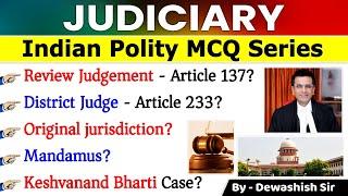 Supreme Court & High Court MCQ  Polity MCQ Series  Expected Polity Question  Polity Gk Dewashish