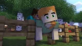 Steve Im stuck You have to help me Alex and Steve LIFE Minecraft Animation