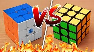 Stickers VS Stickerless Rubiks Cubes