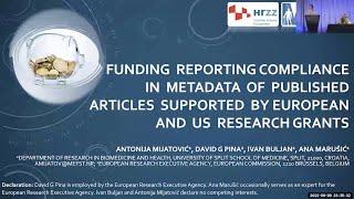 Funding Reporting Compliance in Published Articles Supported by European and US Research Grants