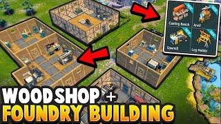 Building the *NEW* Woodshop + Foundry at Settlement Act 2 Chapter 3 - Last Day on Earth Survival