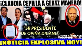 LUNES DE BOMBAZO CLAUDIA LE PIDE LA RENUNCIA A GERTZ  ¡ASÍ SE DESPIDE