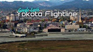Yokota AB Flightline Google Earth cinematic HD