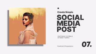 Adobe Photoshop Simple Social Media Post Design #7
