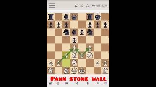 what is stone wall defence in chess ️  #mostviewed #chess #pawn