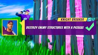 Destroy Enemy Structures With A Pickaxe  FORTNITE CHALLENGES