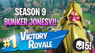 Season 9 Bunker Jonesy Skin 15 Elims - Fortnite Battle Royale Gameplay