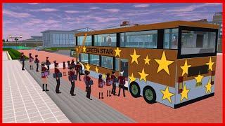 Students go to school by bus  SAKURA School Simulator