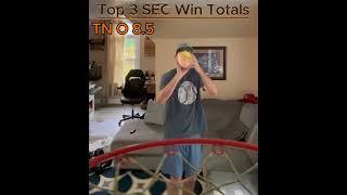 NC Nick Best Bets SEC Win Totals #shorts #collegefootball #sec #secfootball #cfb #cfbplayoff