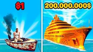 BARCO de 1$ VS BARCO de 200.000.000$ en GTA 5