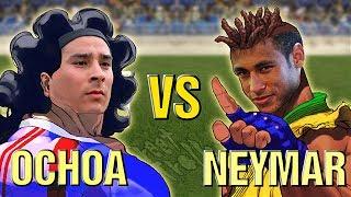 Ochoa vs Neymar - Brazil Mexico 2014