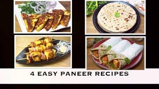 Paneer Recipes Paneer Paratha Paneer Tikka Paneer Roll Garlic Paneer