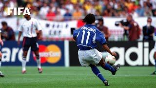 Ronaldinhos Free Kick Goal v England  2002 FIFA World Cup