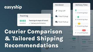 How the Courier Comparison Tool delivers Tailored Shipping Recommendations  Easyship® for eCommerce