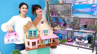 Komik video Ayşe ve Ümit tavşana bebek evi satmaya çalışıyor Emlakçılık oyunu