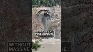 California cliff collapses and then the video gets even wilder  #shorts #newvideo #subscribe