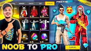 Free Fire I Got New Characters Rare Bundles And New Emotes NOOB To PRO -Garena Free Fire