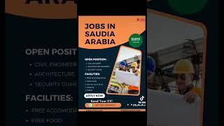 Latest jobs in Saudia Arabia #jobs #saudiarabia #saudiajobs #jobsinsaudia #jobs2024 #latestjobs