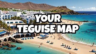 Costa Teguise map & guide - where to stay best shops restaurants how to get the bus etc.