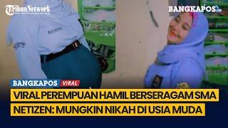 Viral Perempuan Hamil Berseragam SMA Netizen Mungkin Nikah di Usia Muda