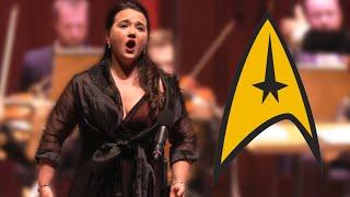 CLASSICAL SOPRANO surprises audience with STAR TREK  Conductor Rainer Hersch