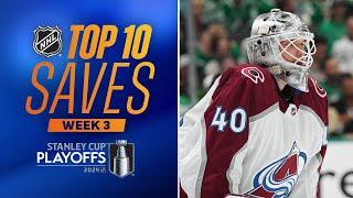 NHL Top 10 Saves from Week 3  2024 Stanley Cup Playoffs