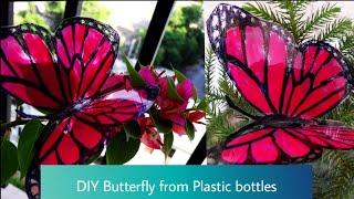 DIY Butterfly from Plastic bottles  Best of waste Wall decor ideas Quicky Crafts