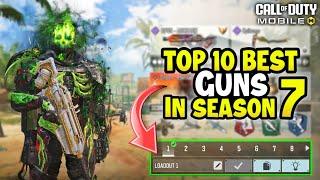 Top 10 Best Guns in Season 7 CODM 2024  Gunsmith LoadoutClass Setup  Cod Mobile